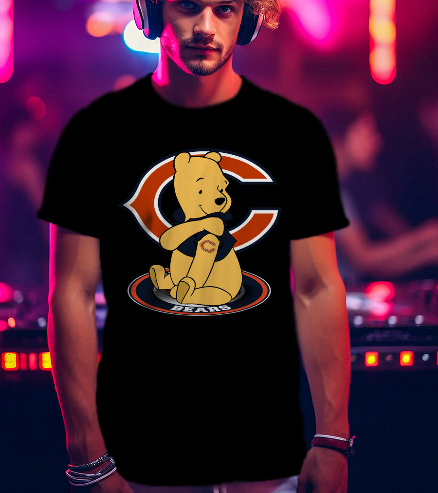 Pooh With Chicago Bears T-Shirt