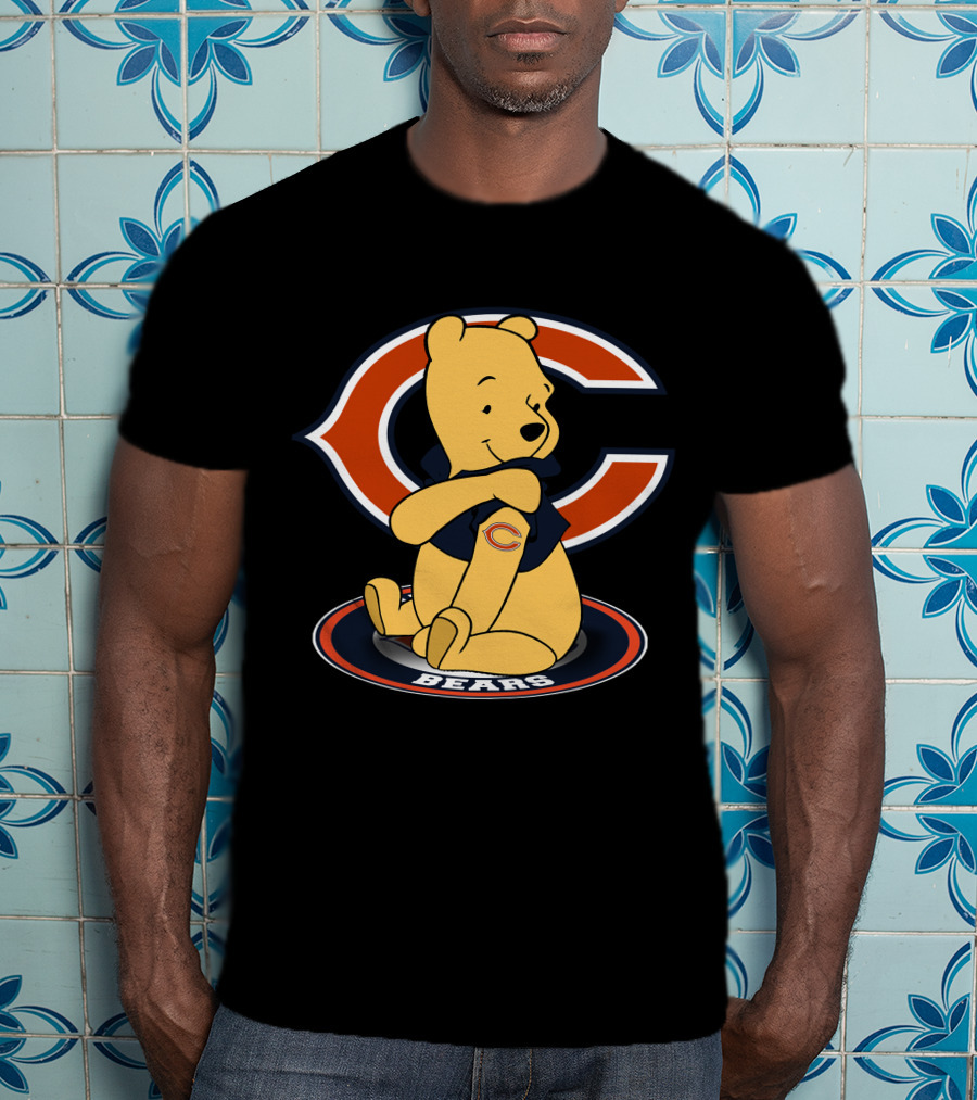 Pooh With Chicago Bears T-Shirt