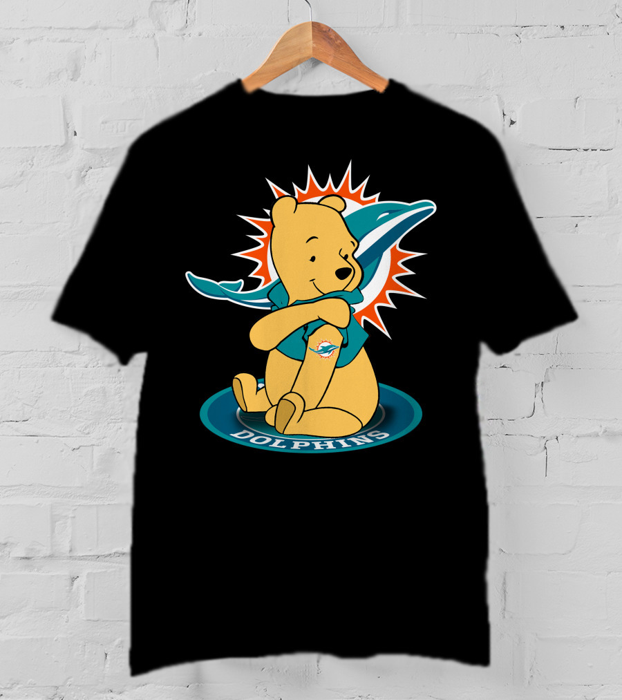 Winnie Pooh Miami Dolphins T-Shirt