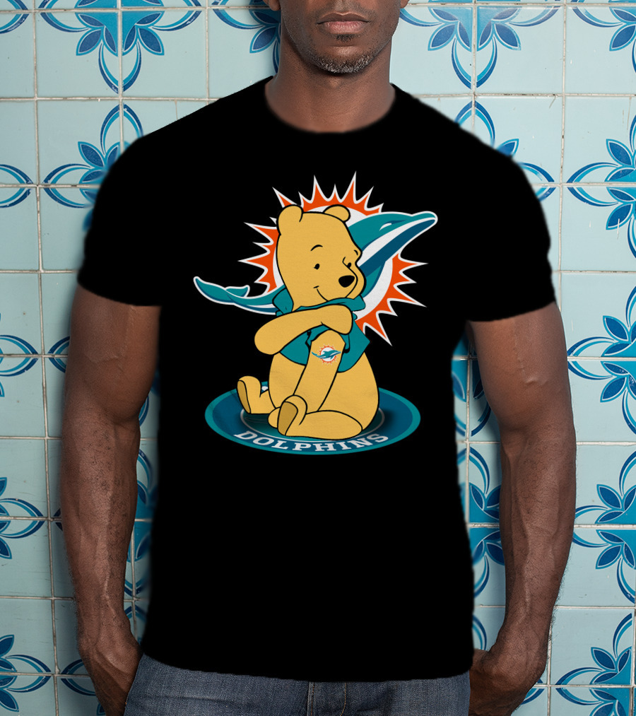 Winnie Pooh Miami Dolphins T-Shirt
