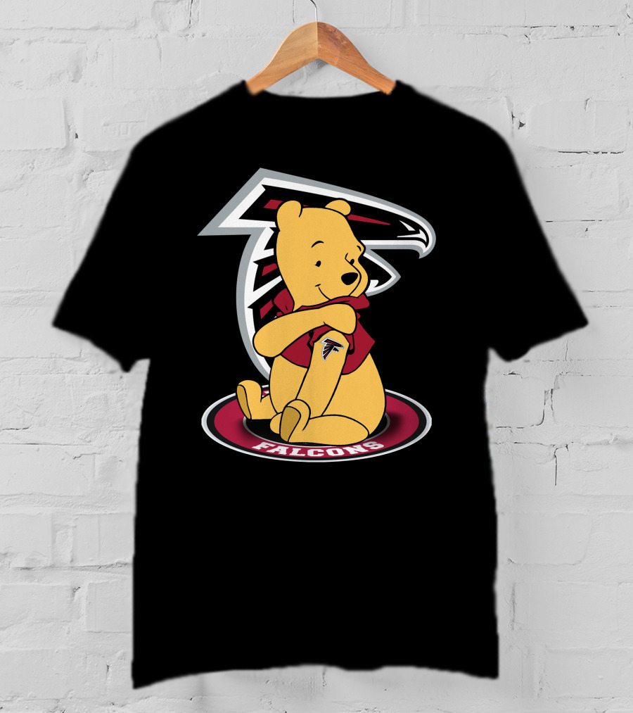 Winnie The Pooh Atlanta Falcons Crossover Fan T-Shirt