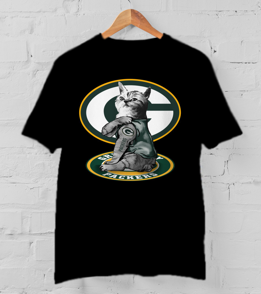 Green Bay Packers Cat Fan T-Shirt