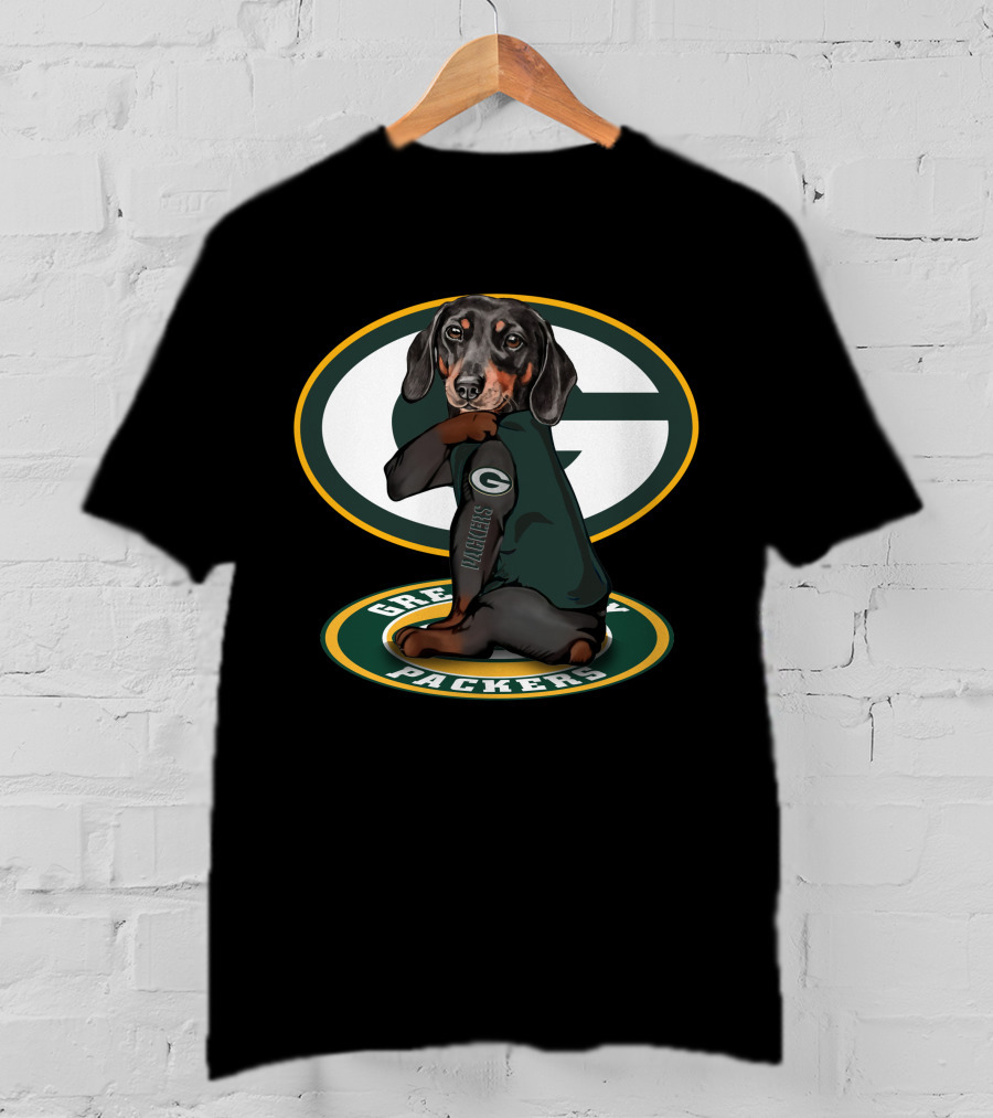 Green Bay Packers Dachshund Fan T-Shirt