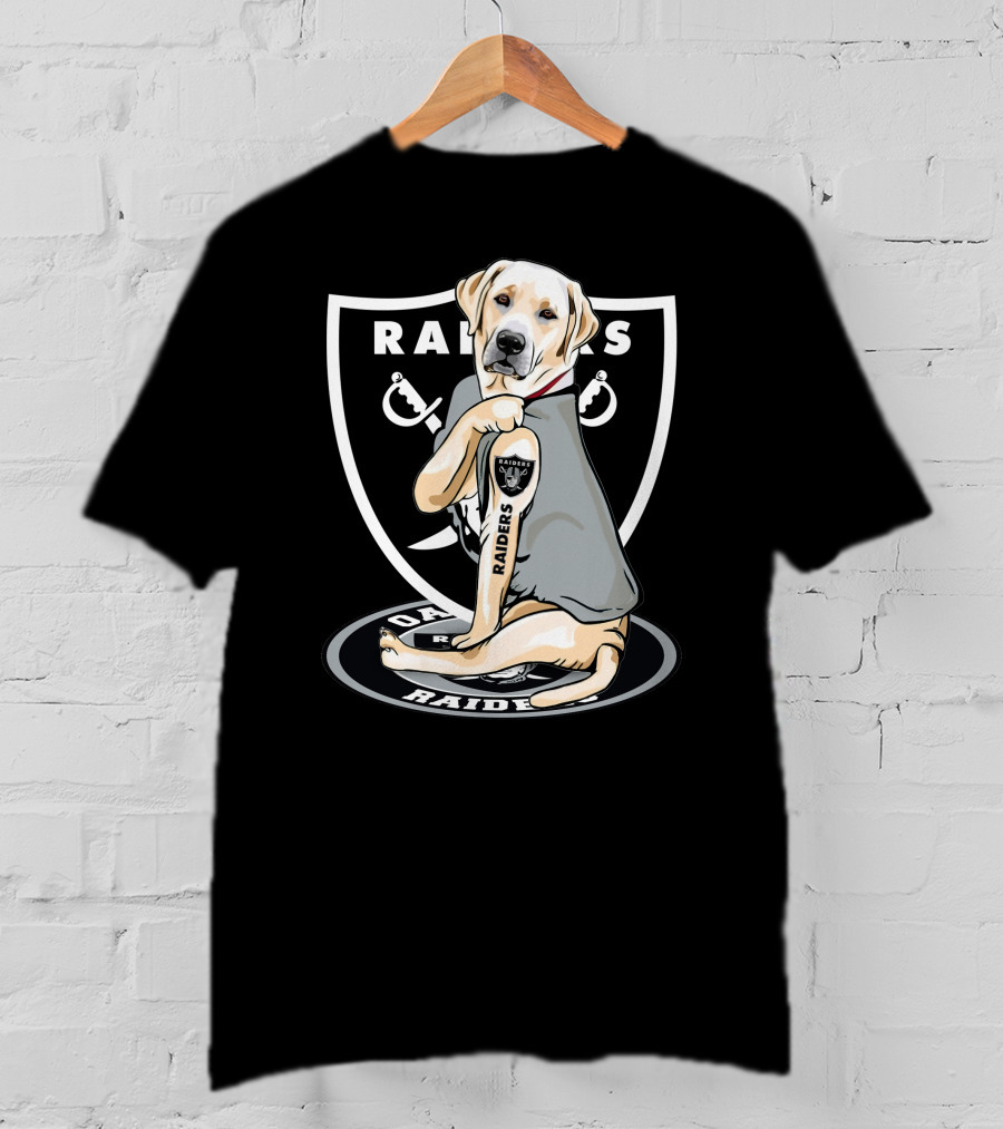 Las Vegas Raiders Labrador Dog Mascot T-Shirt