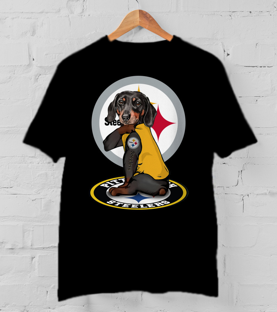 Steelers Dachshunds NFL T-Shirt
