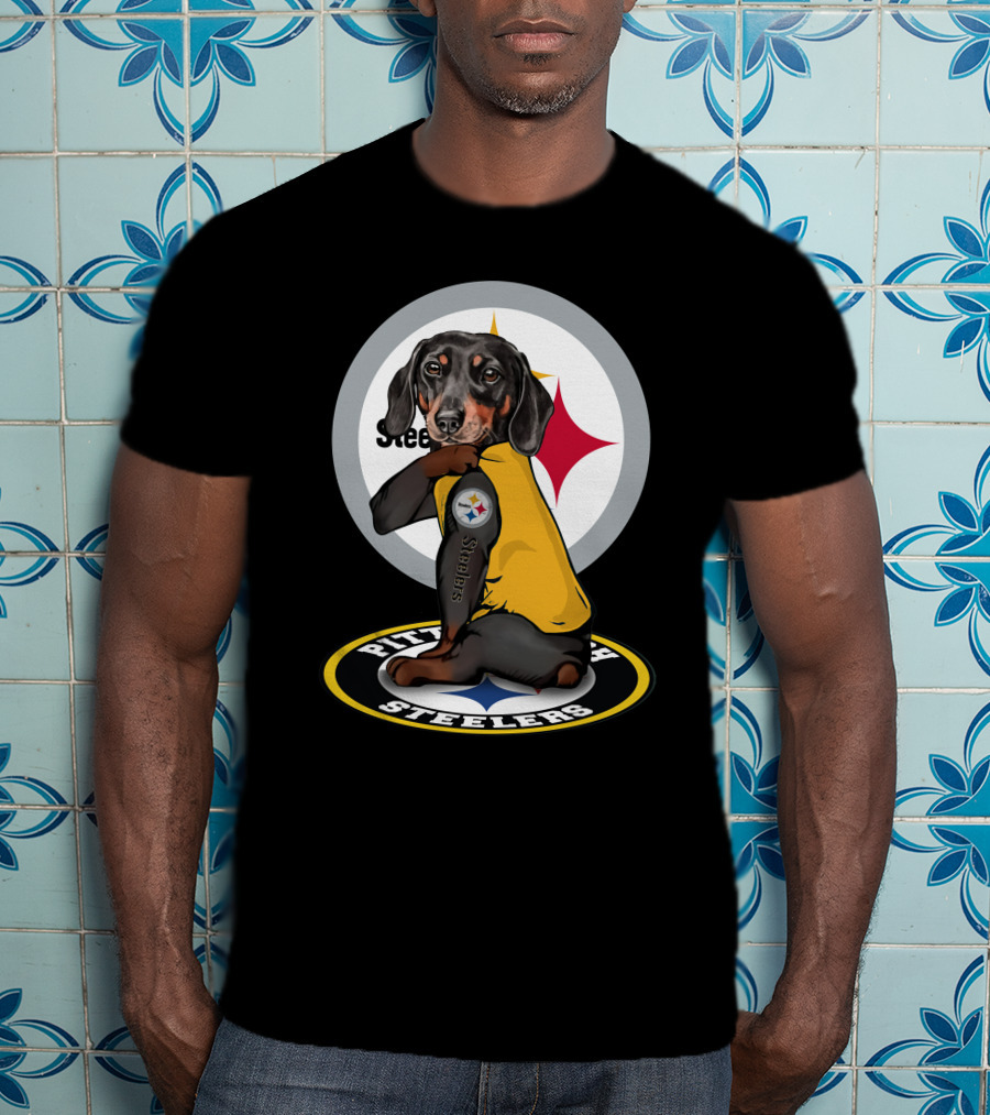 Steelers Dachshunds NFL T-Shirt