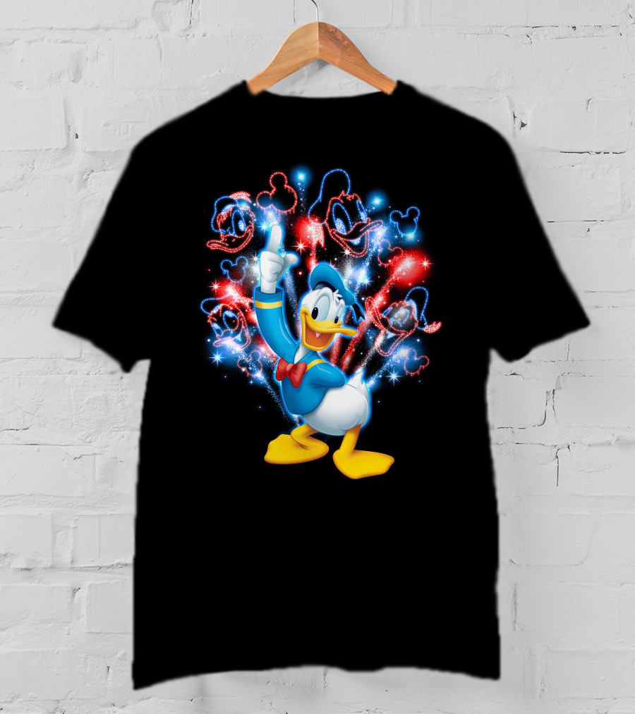 Donald Duck Firework Celebration Disney Magic Burst T-Shirt