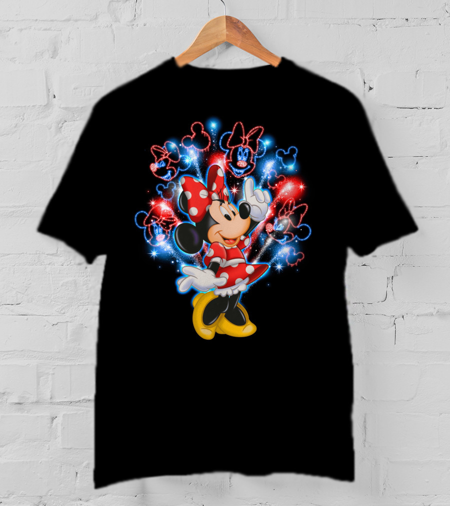 Minnie Mouse Firework Celebration Disney Magic T-Shirt