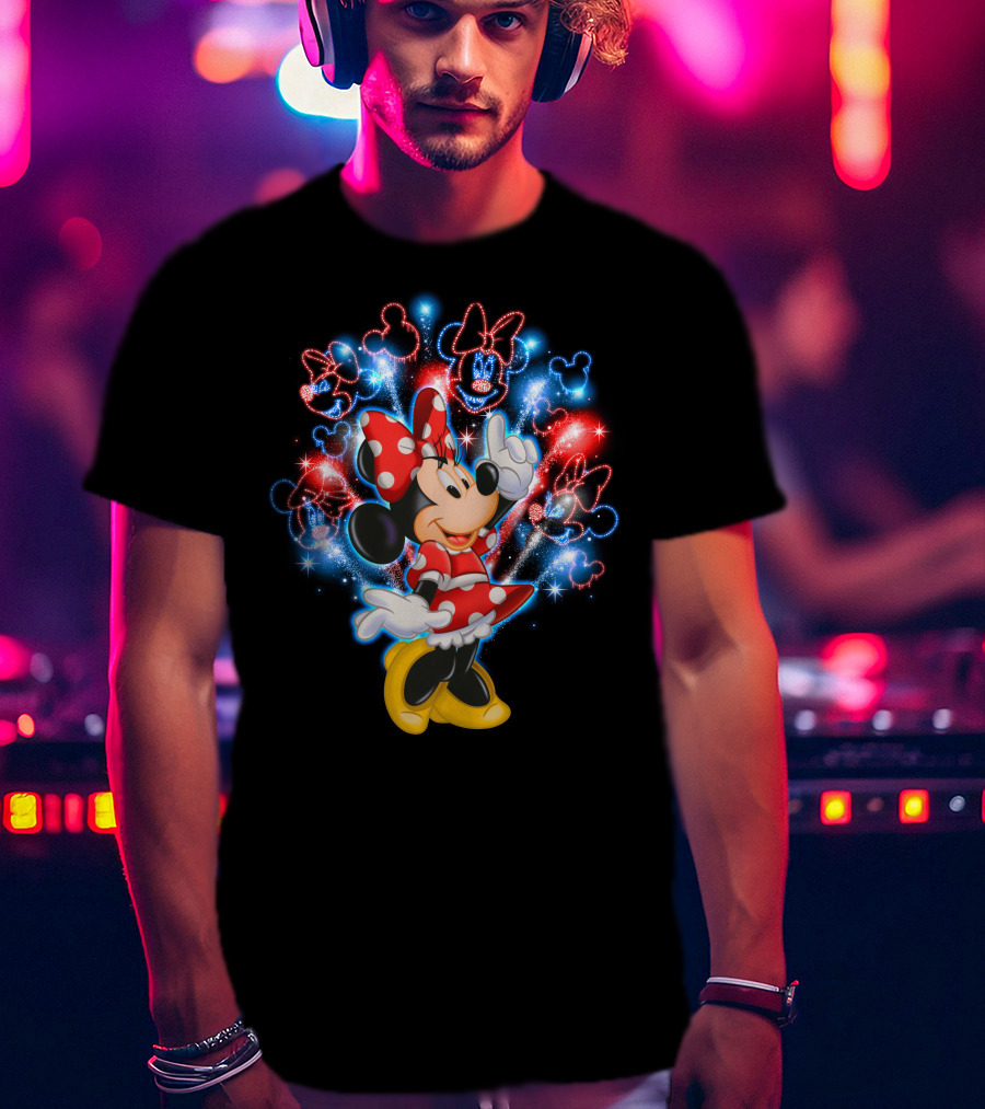 Minnie Mouse Firework Celebration Disney Magic T-Shirt