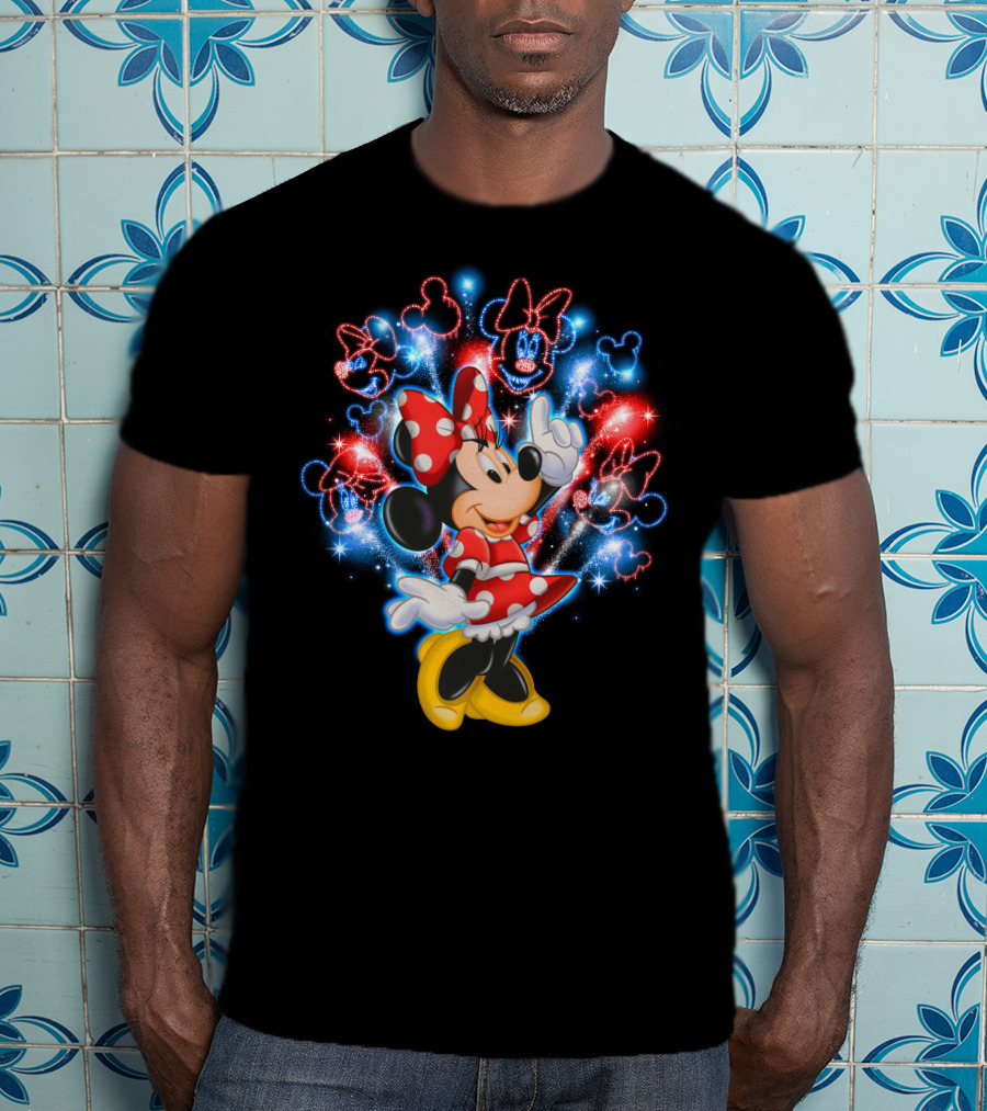 Minnie Mouse Firework Celebration Disney Magic T-Shirt