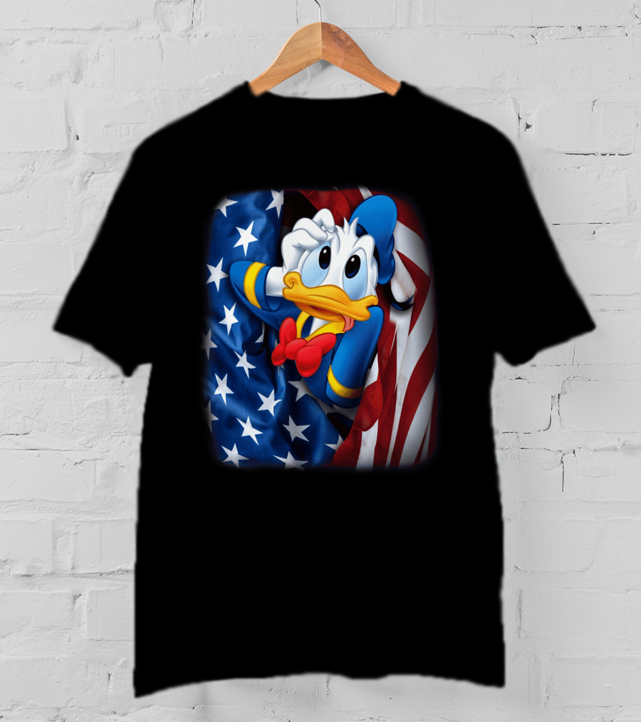 Donald Fourth Of July American Flag T-Shirt