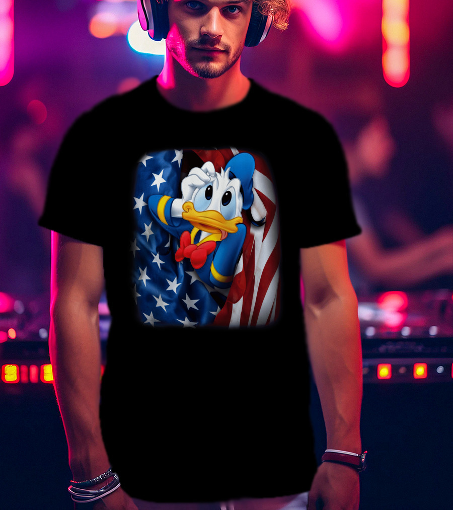 Donald Fourth Of July American Flag T-Shirt