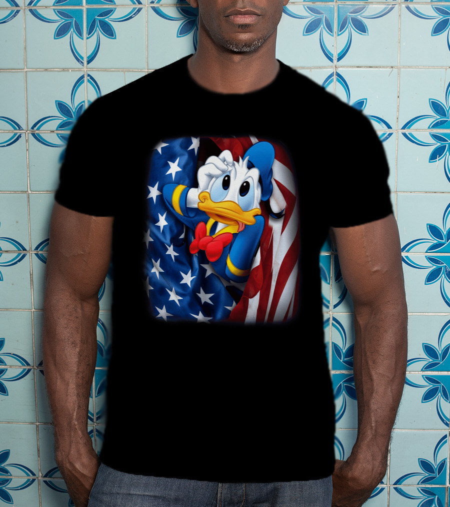 Donald Fourth Of July American Flag T-Shirt