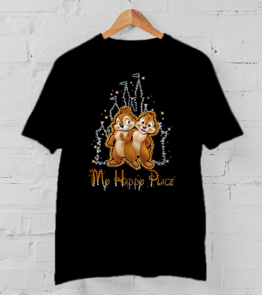 Chip N Dale My Happy Place Sparkling T-Shirt