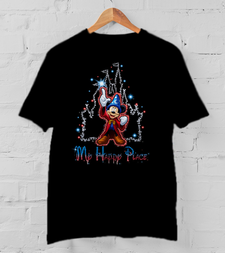 Mickey Fantasia Castle My Happy Place T-Shirt