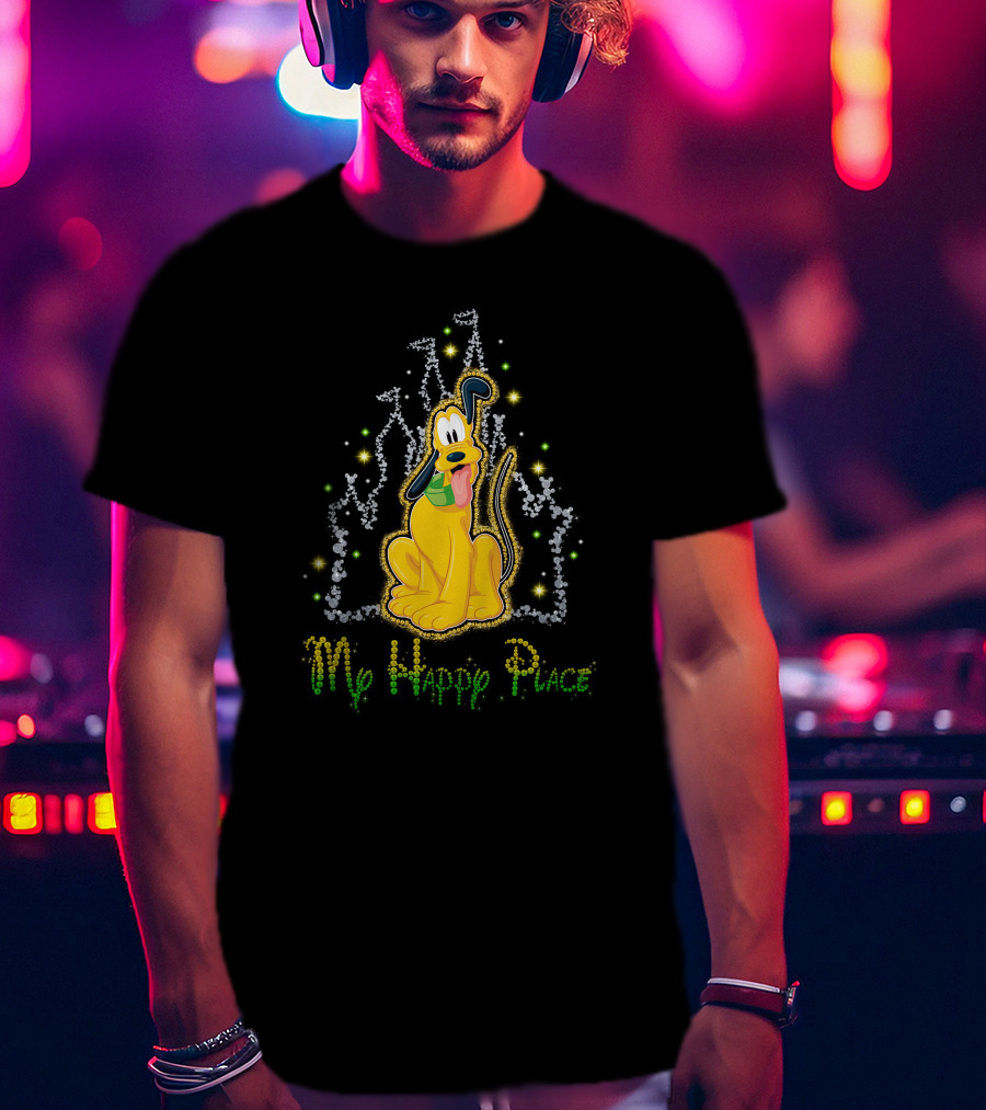 Pluto Disney My Happy Place T-Shirt