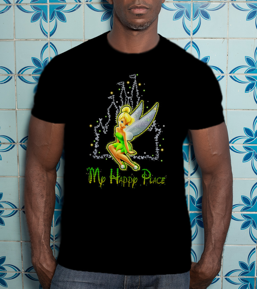Tinkerbell My Happy Place Disney Castle Magic T-Shirt