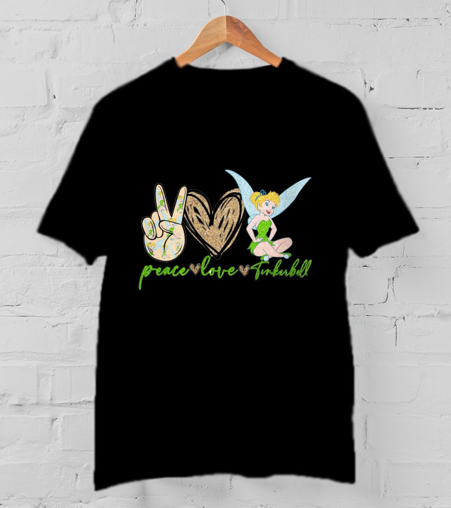 Peace Love Tinkerbell Fairy Magic T-Shirt