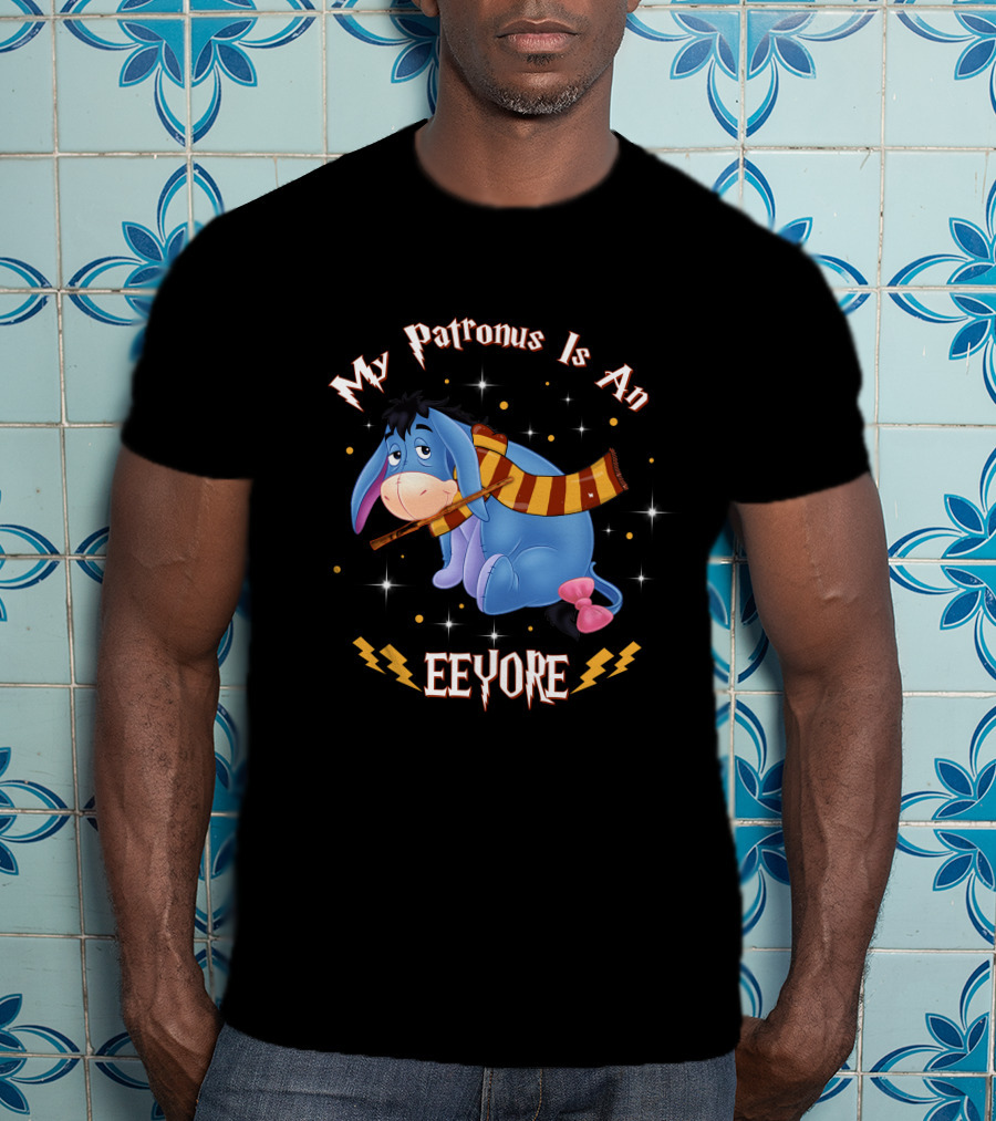 My Patronus Is An Eeyore With Scarf And Stars T-Shirt