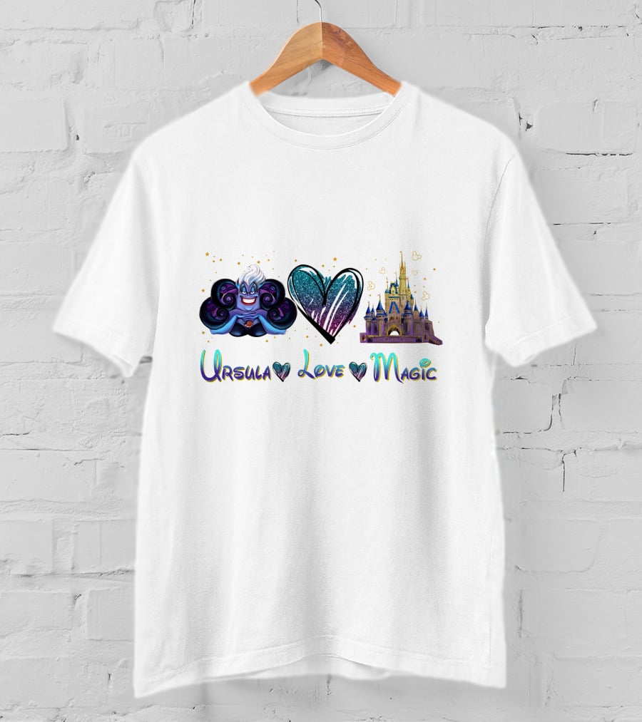 Ursula Heart Love Magic Castle Fantasy T-Shirt