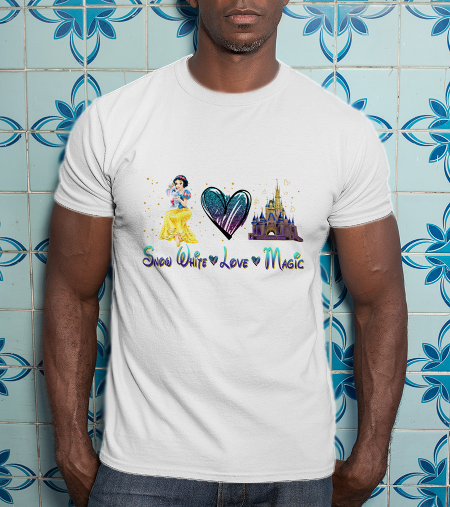 Snow White Love Magic Heart Castle T-Shirt