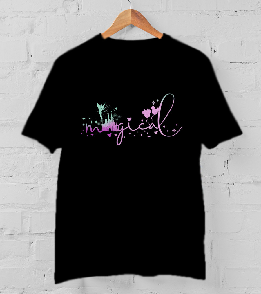 Magical Walt Disney World Tinkerbell Castle Ears Sparkle T-Shirt