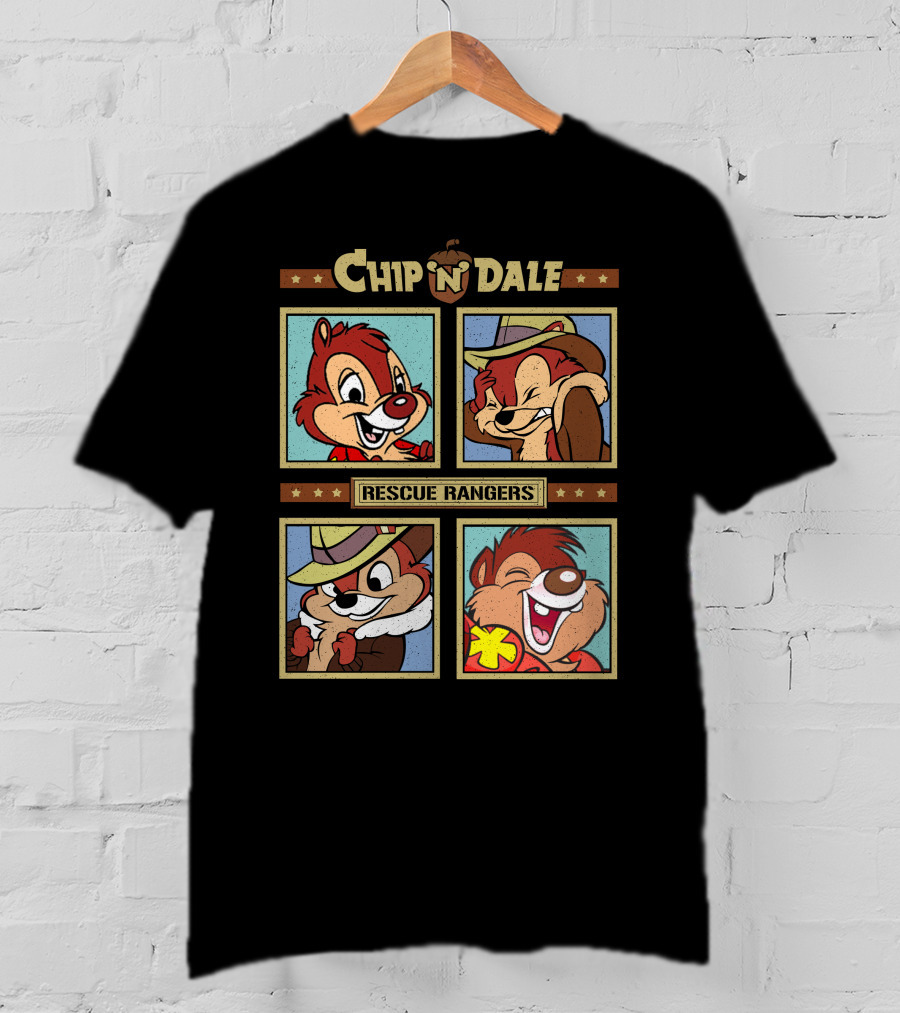 Chip N Dale Rescue Rangers Cartoon Fun T-Shirt