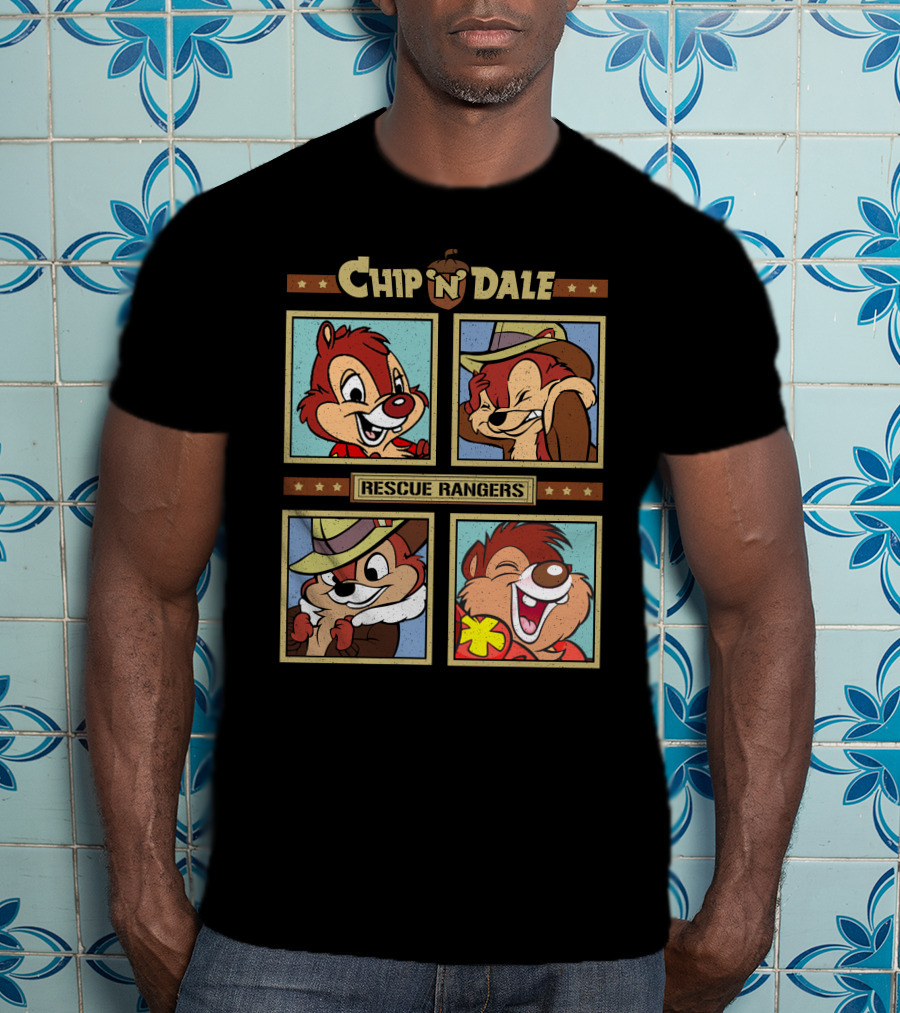 Chip N Dale Rescue Rangers Cartoon Fun T-Shirt