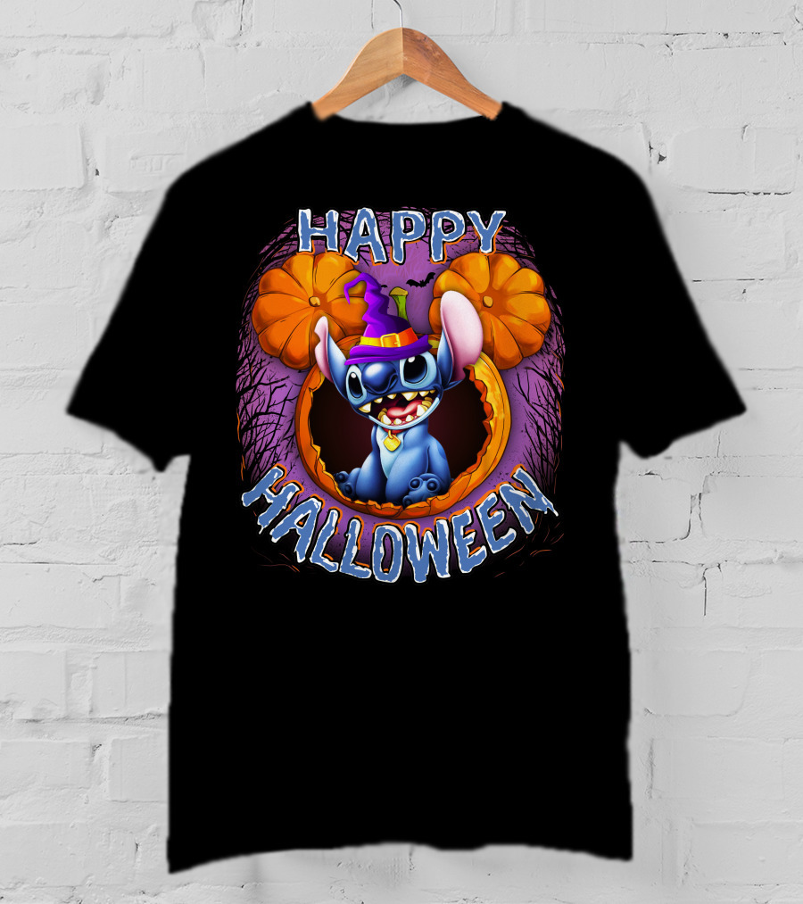 Stitch Happy Halloween Pumpkin Magic T-Shirt