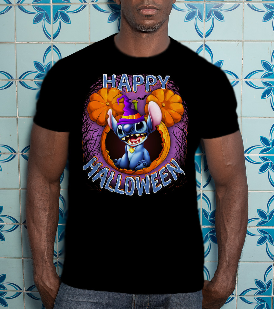 Stitch Happy Halloween Pumpkin Magic T-Shirt
