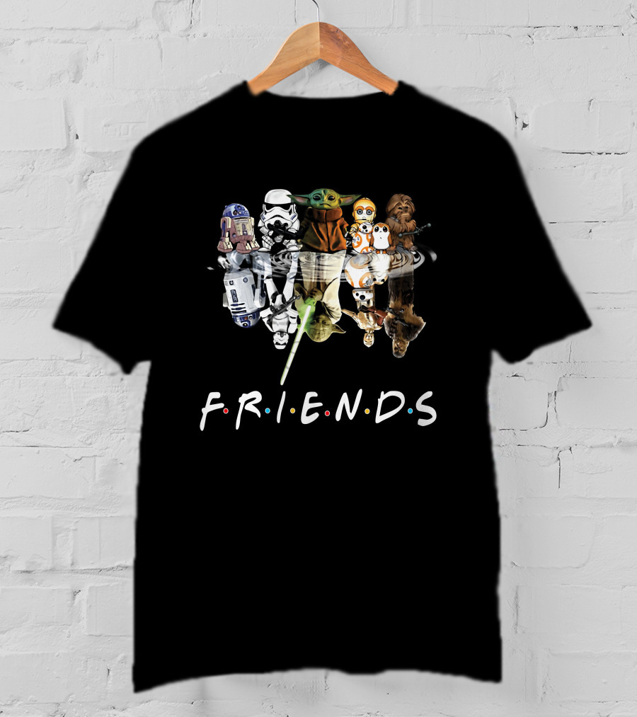 Baby Yoda Friends Star Wars Reflection T-Shirt