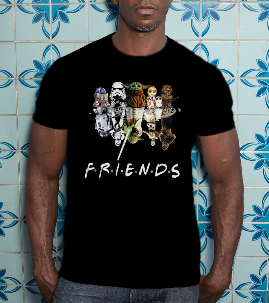 Baby Yoda Friends Star Wars Reflection T-Shirt