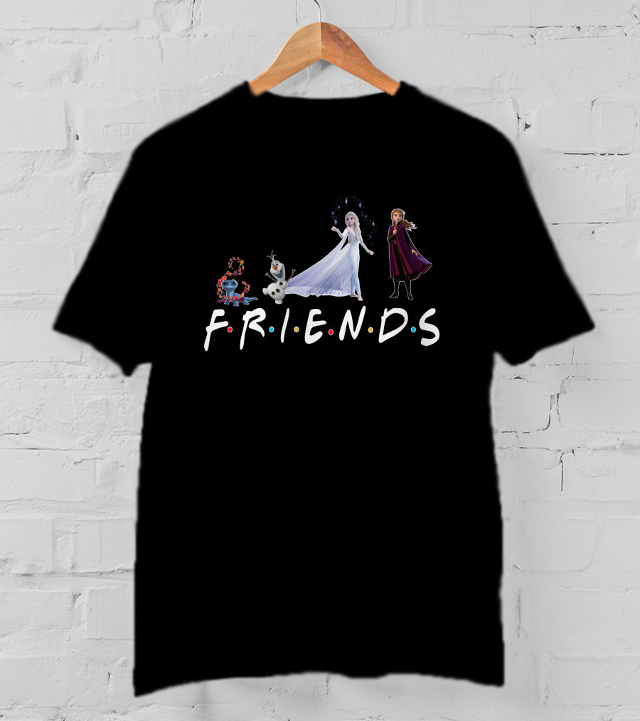 Frozen 2 Friends Elsa Anna Olaf Fire Spirit T-Shirt