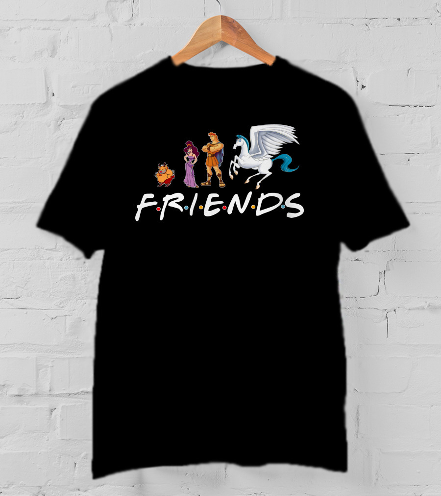 Hercules Friends Pegasus And Megara Characters F.R.I.E.N.D.S T-Shirt