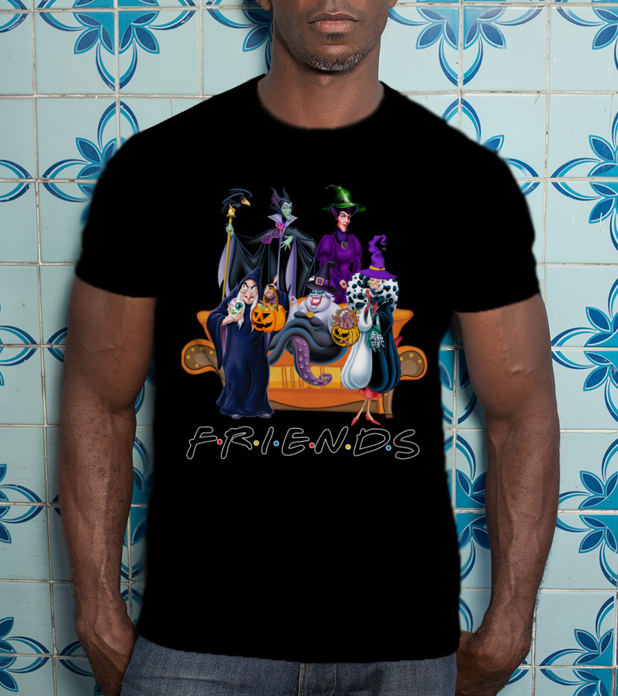 FRIENDS Villainous Halloween Couch Gathering T-Shirt