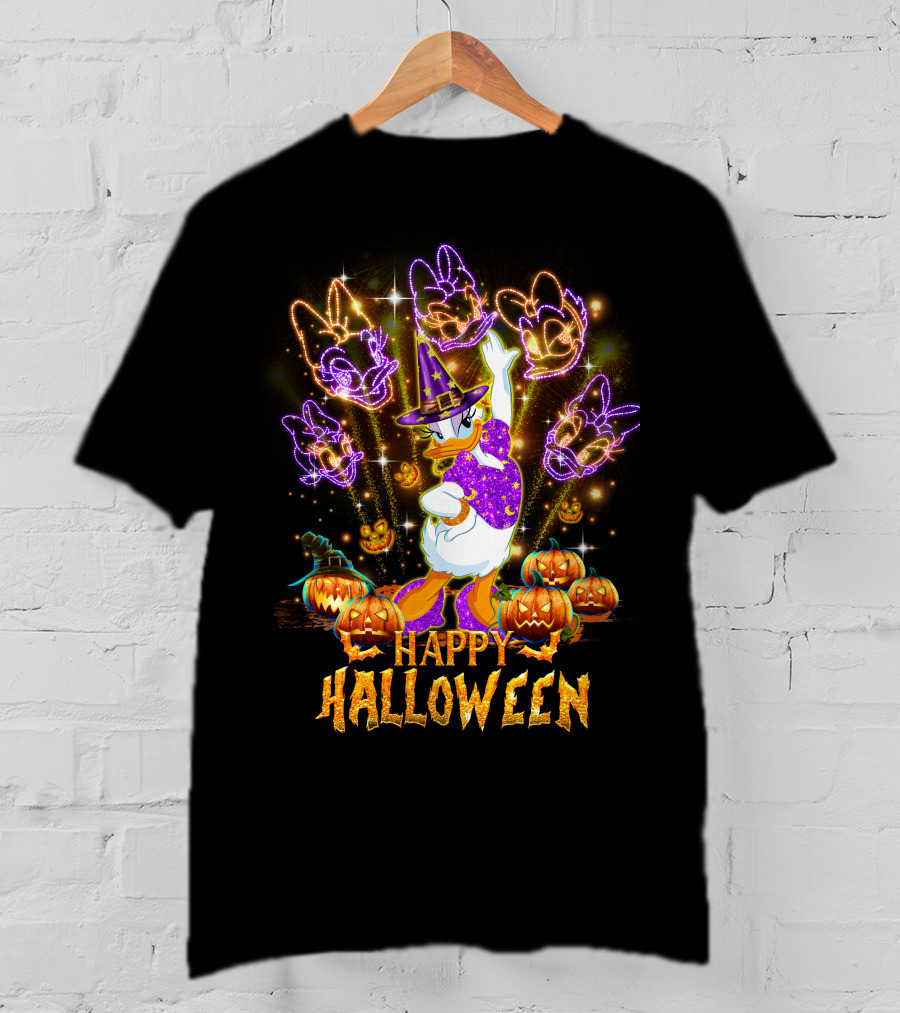 Happy Halloween Daisy Firework Festival Magic T-Shirt