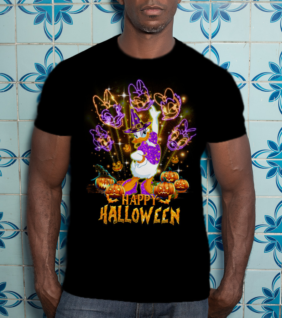 Happy Halloween Daisy Firework Festival Magic T-Shirt