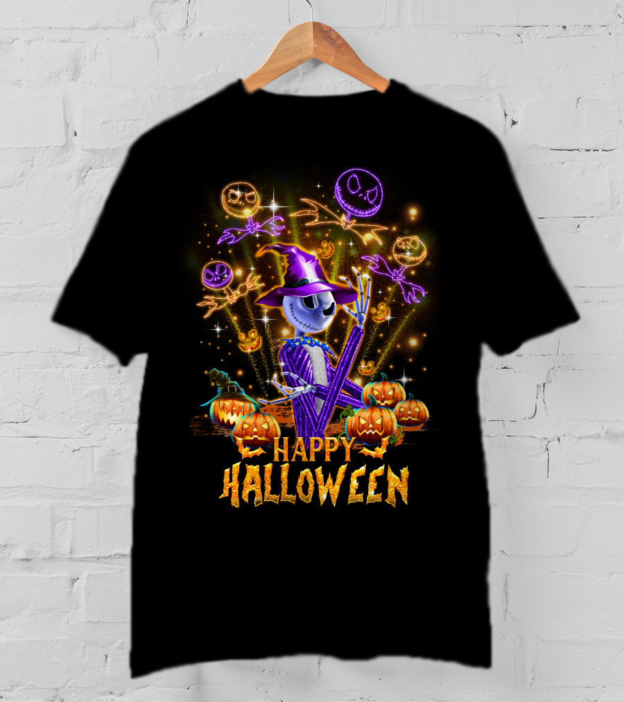 Happy Halloween Jack O' Lantern Firework Magic T-Shirt
