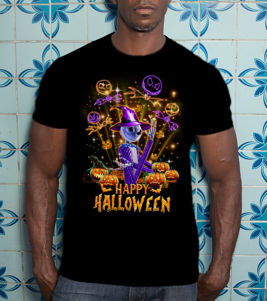 Happy Halloween Jack O' Lantern Firework Magic T-Shirt