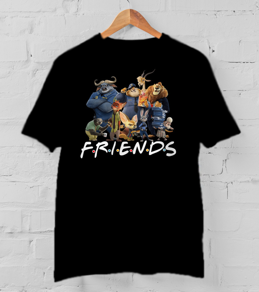 Zootopia Characters Friends TV Show T-Shirt