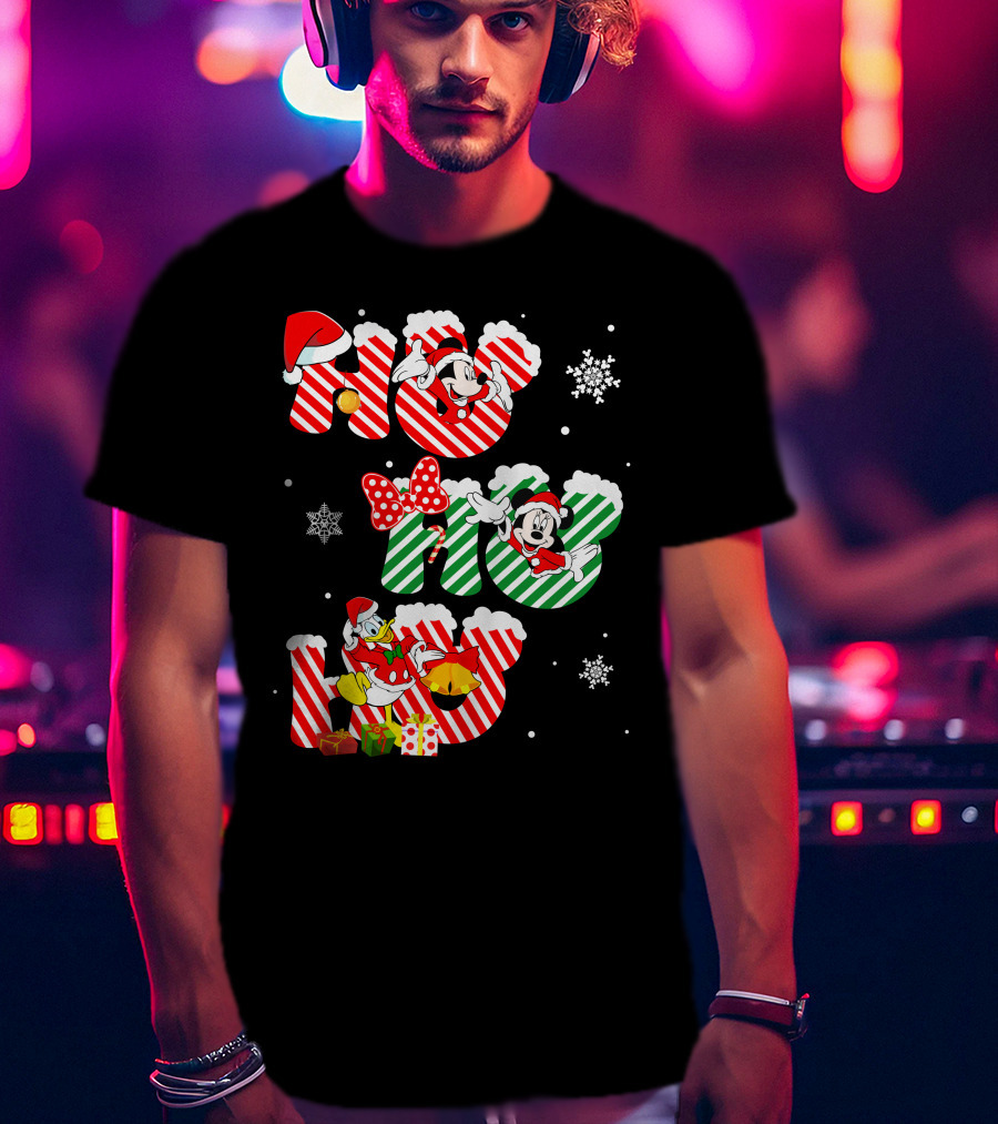 MK And DN Christmas Ho Ho Ho Holiday Fun T-Shirt
