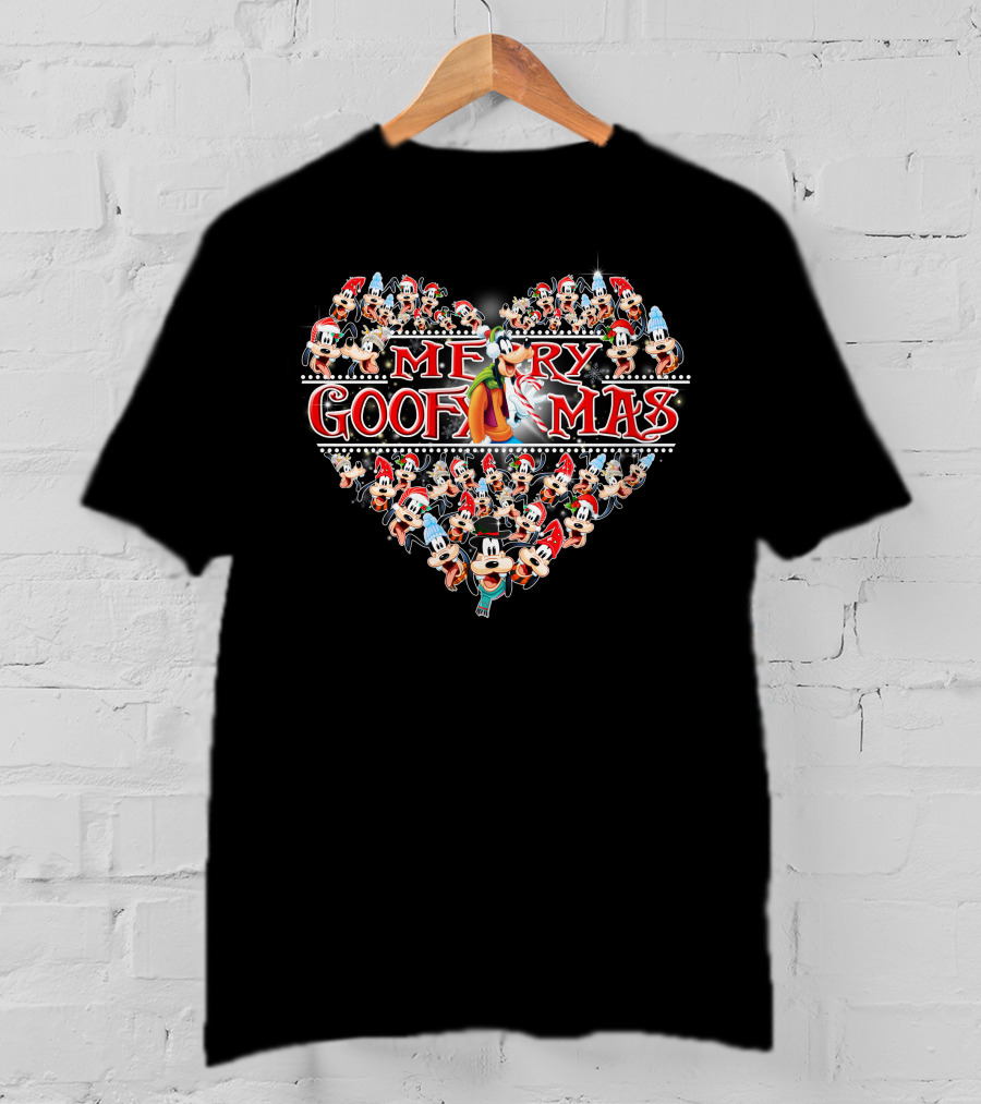 Merry Goofmas Heart Collage Christmas T-Shirt