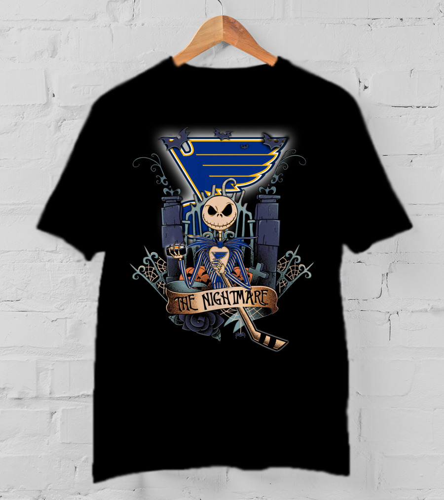 The Nightmare Before Christmas St. Louis Hockey T-Shirt