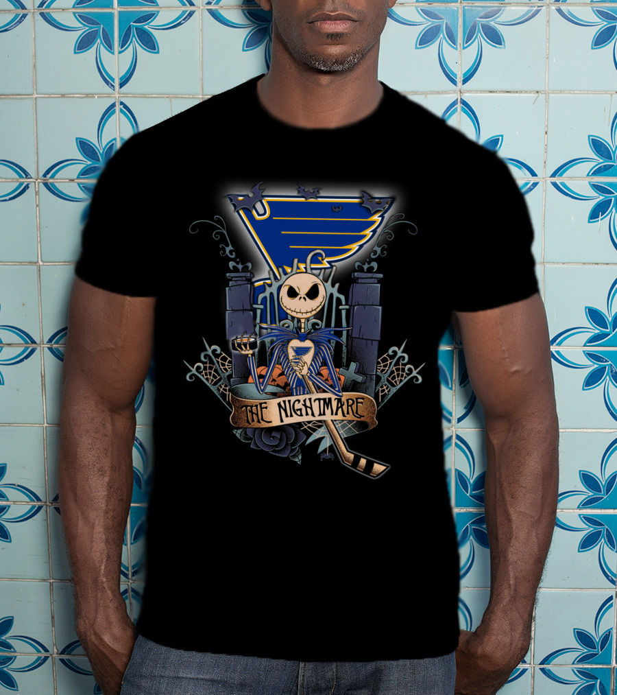 The Nightmare Before Christmas St. Louis Hockey T-Shirt