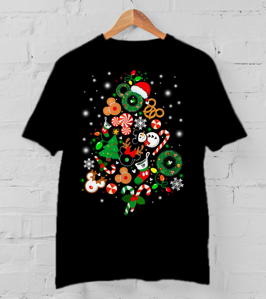 Disney Christmas Holiday Icons T-Shirt