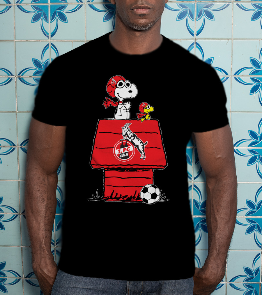1. FC Köln Snoopy Woodhouse Soccer Scene T-Shirt
