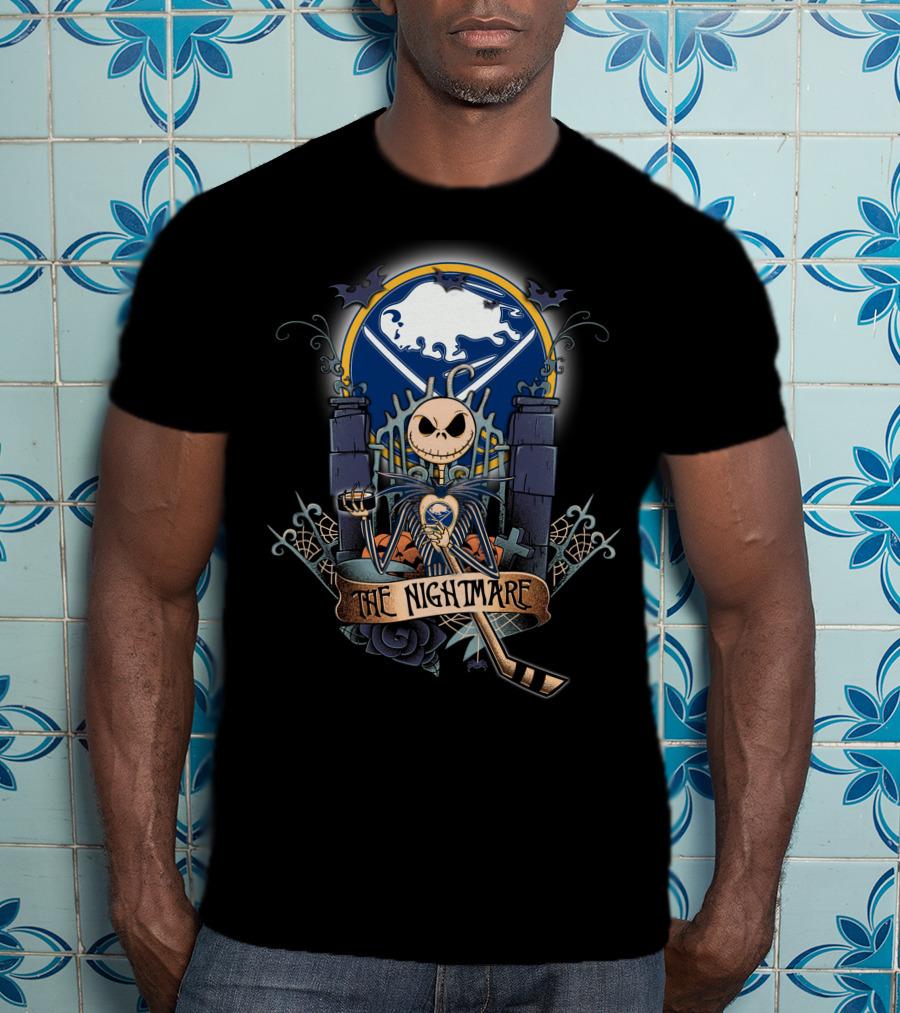 The Nightmare Hockey Skeleton Moon Iconic Mashup T-Shirt