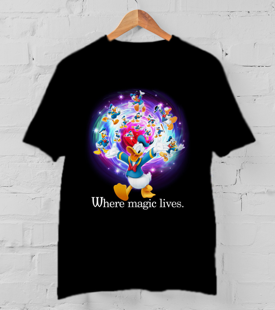 Where Magic Lives Donald Duck Disney Adventure T-Shirt