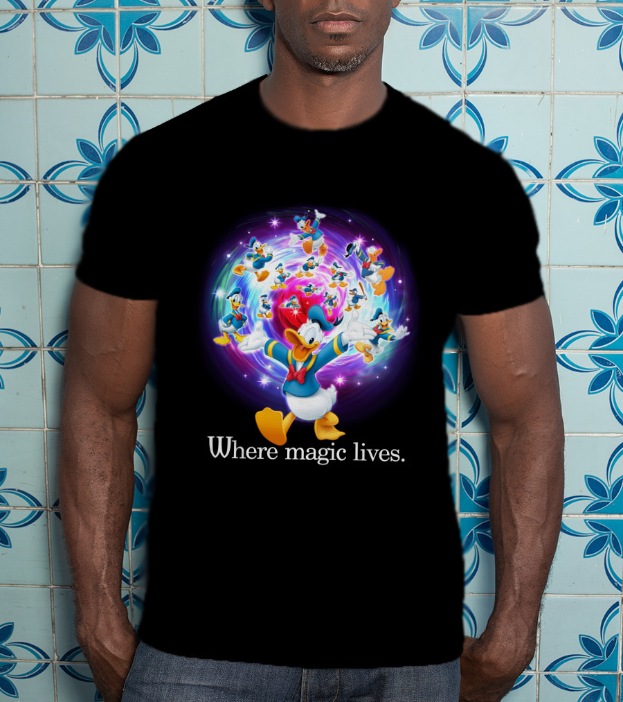 Where Magic Lives Donald Duck Disney Adventure T-Shirt