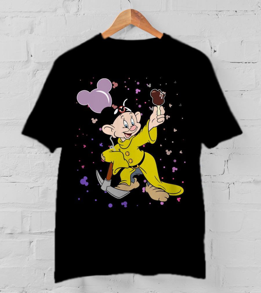 Dopey Mickey Ears Ice Cream Pickaxe Fun T-Shirt